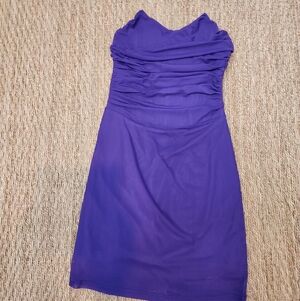 Sky To Moon Purple Strapless Dress NWOT